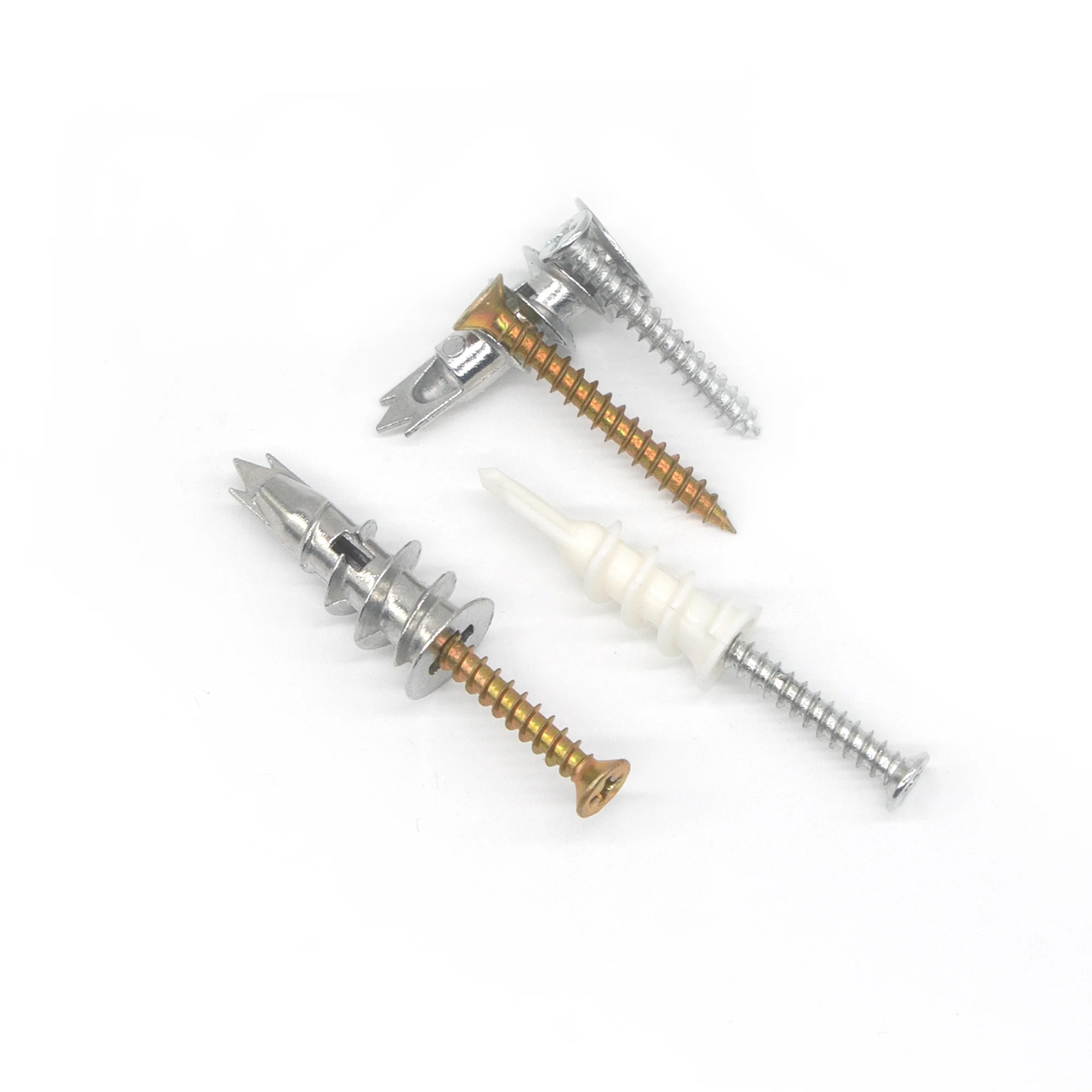 84PCS Two styles of Practical Expansion Screws Assortment Kit  Fastening Tools Repair Accessories Threaded Insert Safe