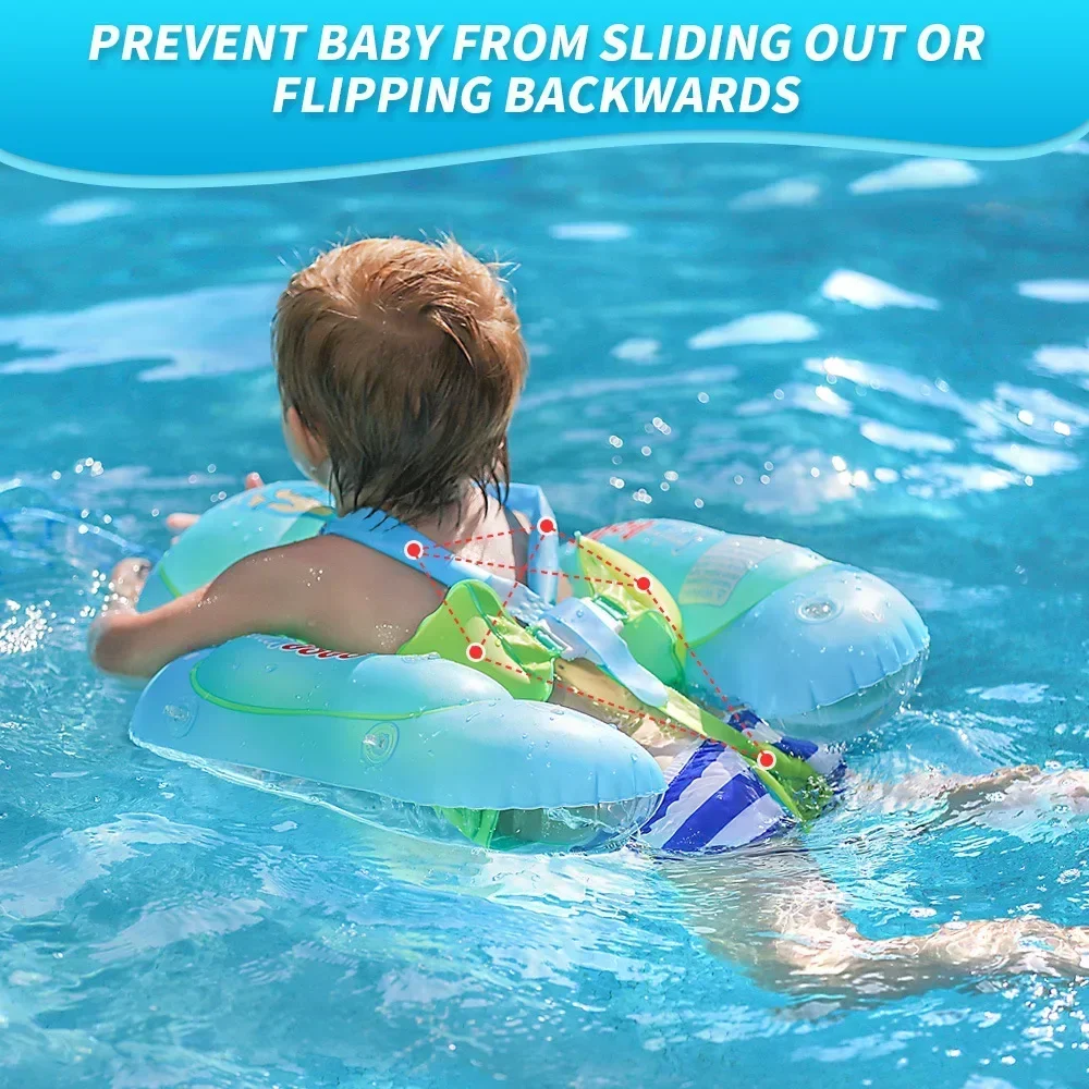 Swimbobo For Baby Swimming Circle Crouching Circle Pink Unicorn Children's Swimming Circle Sun Protection and Sunshade