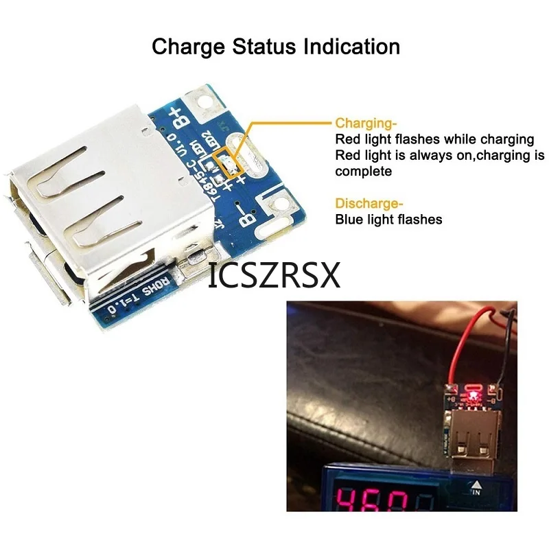 5V 1A Micro USB Boost Converter Step-Up Power Supply Module Protection Board 18650 Lithium Battery Power Bank With Protection