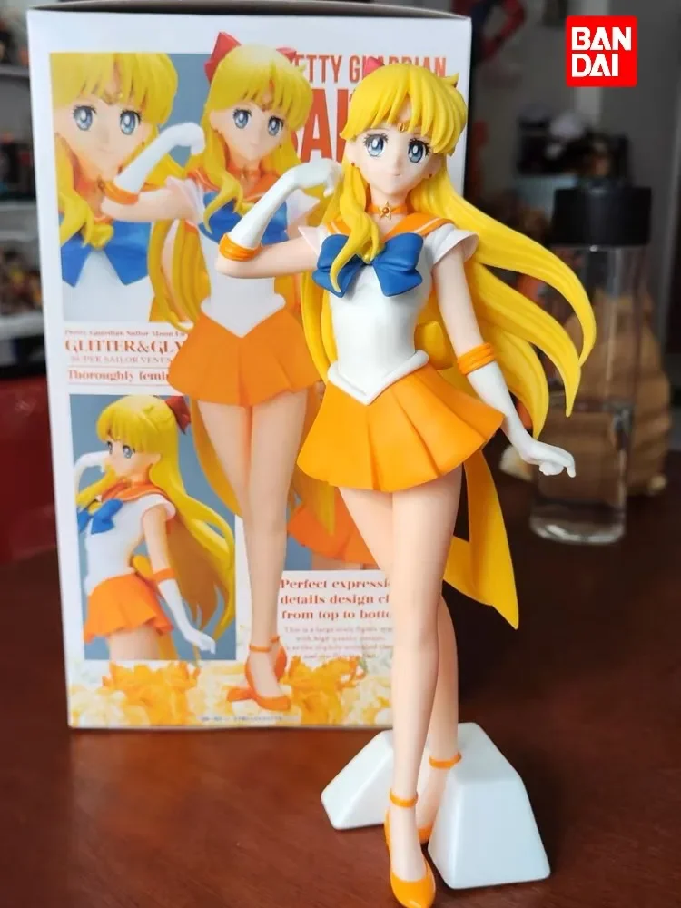 Sailor Moon Eternal Figure Gliter&Glamours Anime Super Sailor Venus Pvc Action Figure Gift Collection Decoration For Kids Toys