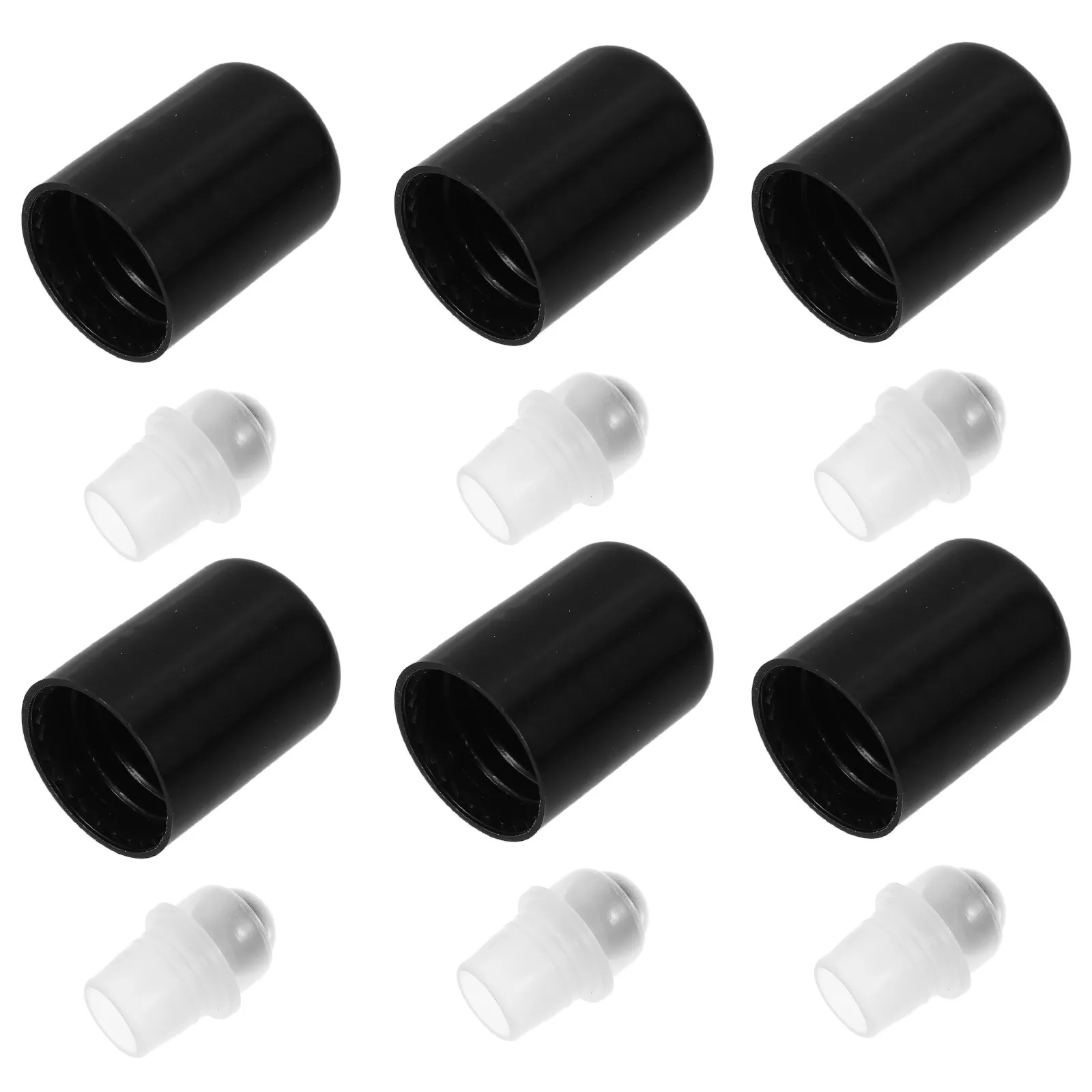 

20 шт. 18-зубчатых колпачков-вставок для роликовых аппликаторов эфирных масел, многоразовые, герметичные, для самостоятельного изготовления ароматерапевтических смесей, совместимые с [совместимые с...]