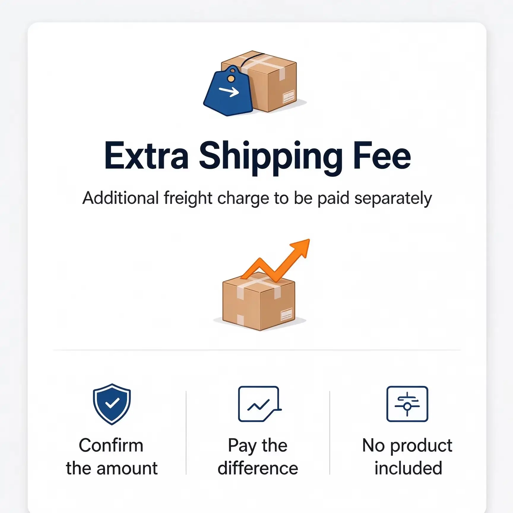 This listing is ONLY for extra freight, NO physical goods