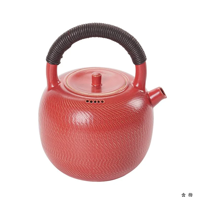 Large Capacity Electric Ceramic Stove with Lifting Beam Boiling Tea Pot Charcoal Fire Tea Pot Tea Making Ceramic Tea Set