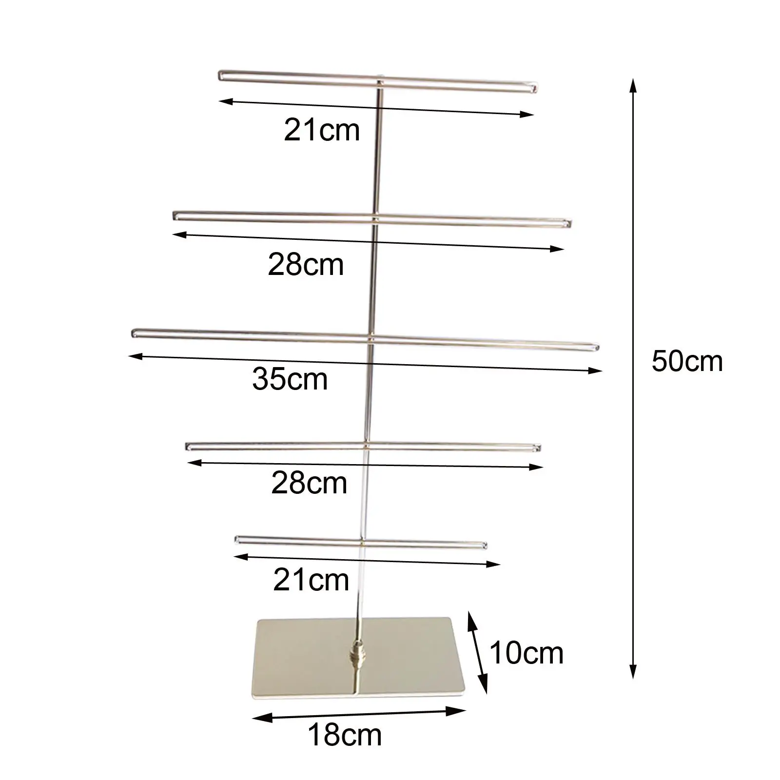 Halskette Halter Mode tasche Geldbörse Metall Display Stand für Show Ringe Armreifen