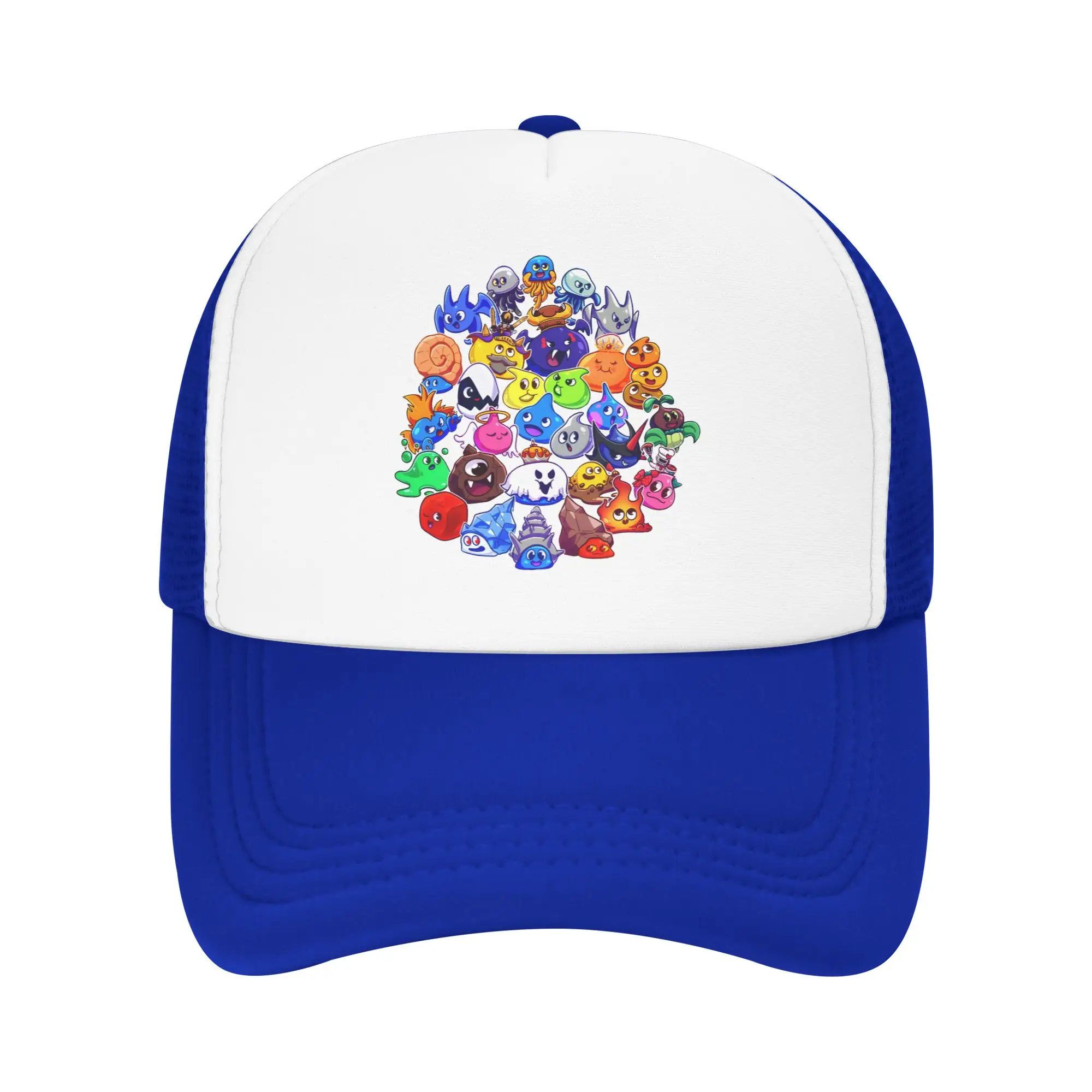 Dragon Quest Slime Foam Trucker-Mütze, Unisex, kühlende, atmungsaktive Golfkappe, robuster Sonnenhut, verstellbar