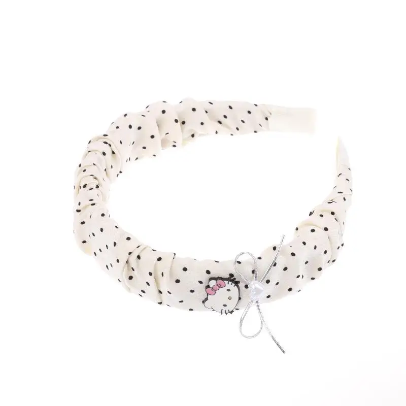 Koreaanse Polka Dot Hello Kitty Haarhoepel Leuke Zoete KT Kat Hoofdband Haarband Make-up Hoofdband Voor Meisjes Mooie Haaraccessoires