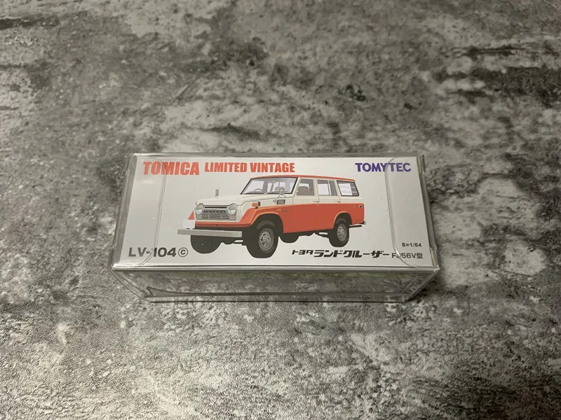 TOMICA TLV 1:64 104c Land Cruiser FJ56V Land Cruiser, alloy die-cast static miniature car tide play model,holiday gift for boys.