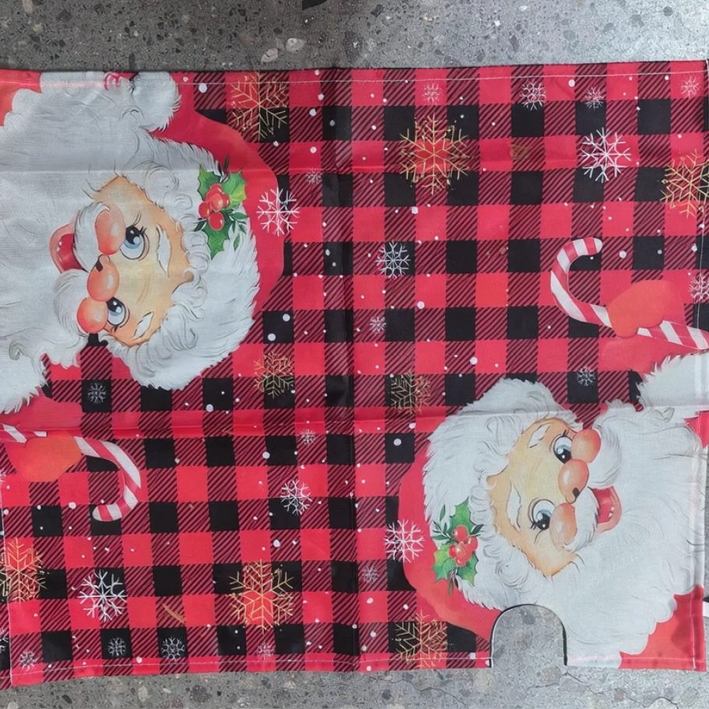 For Haobeishu Christmas Mailbox Decor Holiday Outdoor Yard Decoration Cartoon Design Oxford Fabric Festive Box Wrap
