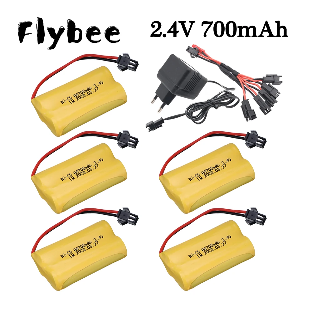 2.4v 700mah NICD Battery / 2.4V Charger Set For Rc toys Cars Tanks Trucks Trains Robot Boat Ni-CD AA 2.4v Rechargeable Battery