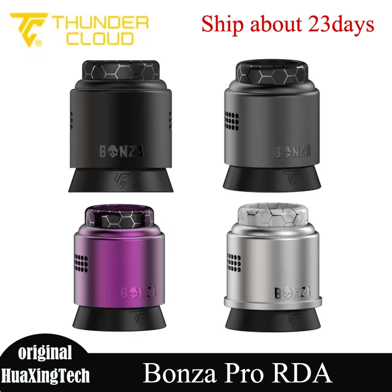 

Оригинальный бак ThunderCloud X Bonza Pro RDA, 2 мл, одинарная/двойная катушка, 510/810, капельный наконечник, верхняя/нижняя заполнение, распылитель для электронных сигарет