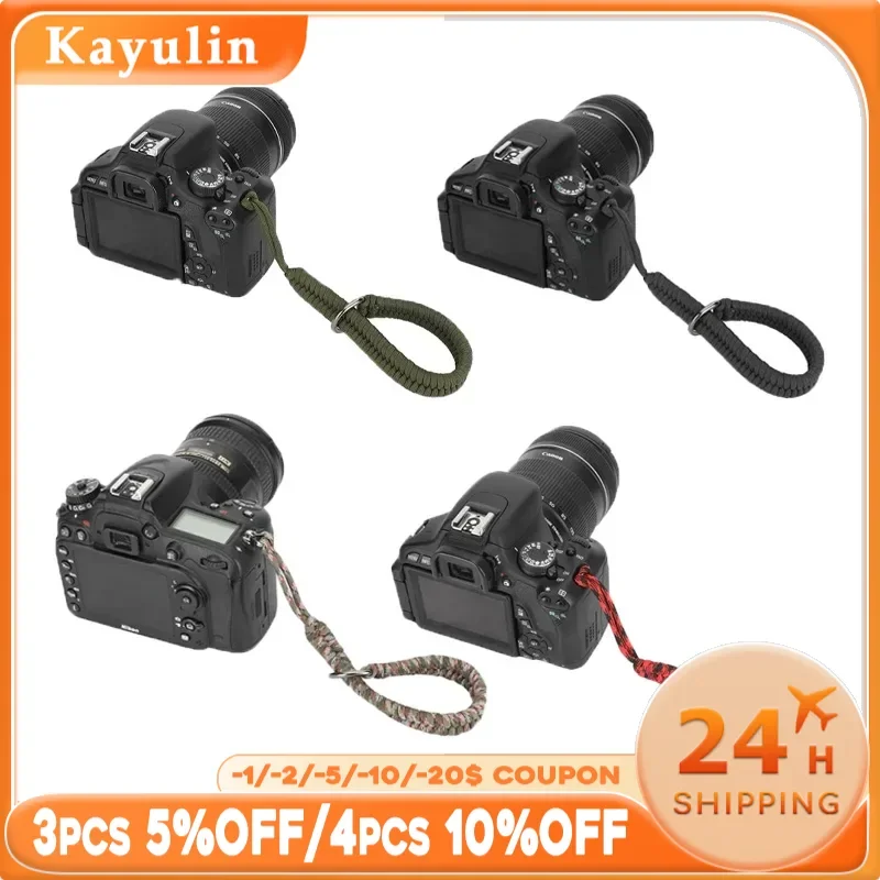 Kayulin Camera Strap Camera Wrist Strap Hand Grip Paracord Braided Wristband For Canon Sony DSLR Camera Rope