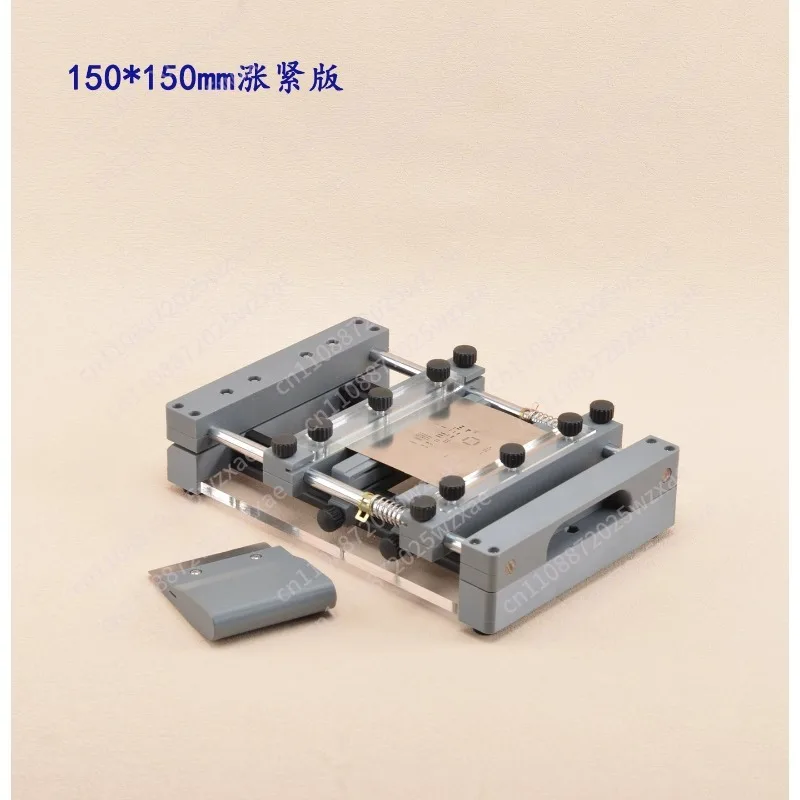 250X250MM manual PCB screen printing machine, desktop screen printing machine, precise alignment of solder paste