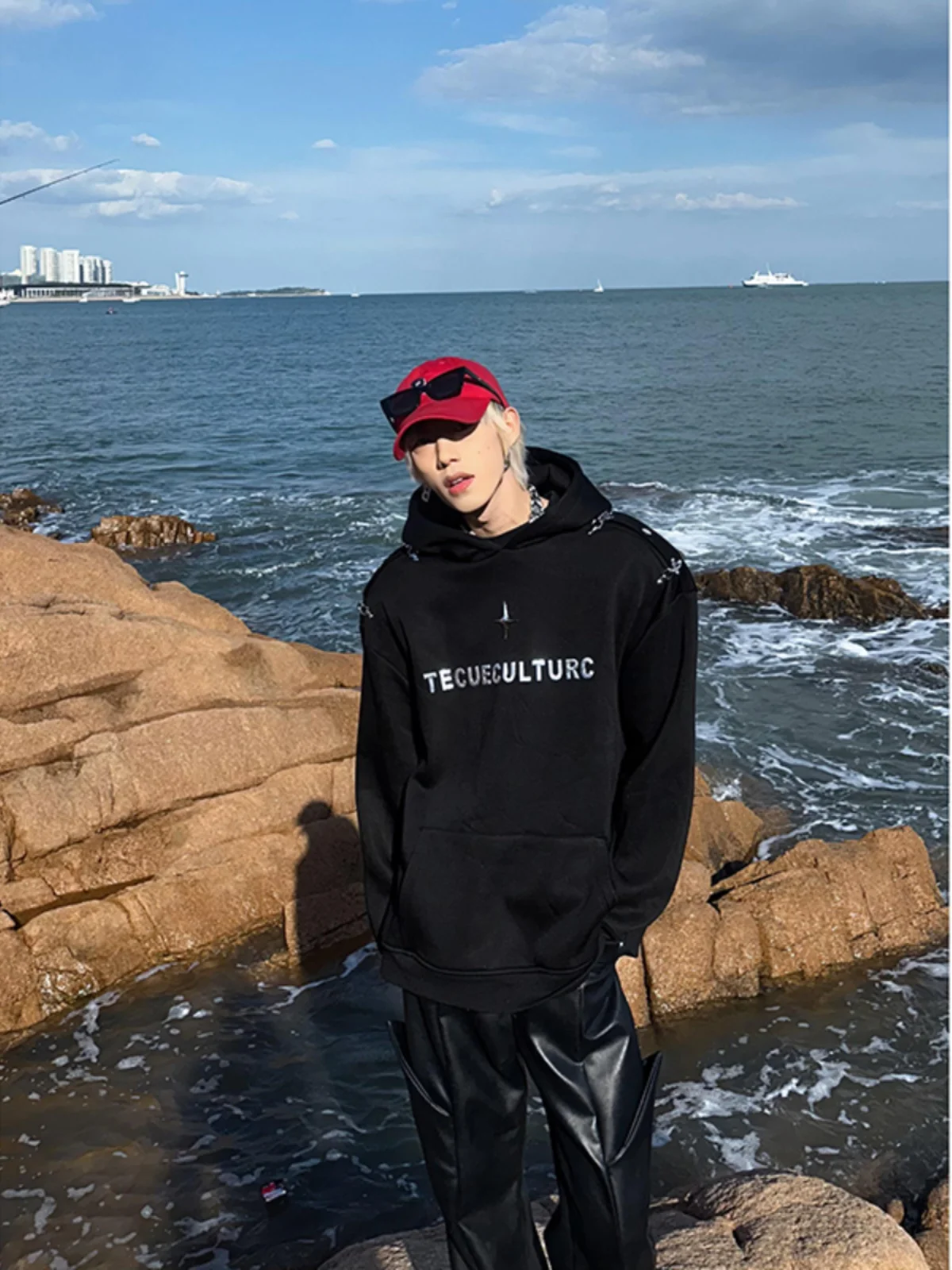 

Мужская толстовка American Style с капюшоном, с подкладкой на плечах, плотная, синяя, повседневная, свободного кроя, осенняя, модная, в стиле хип-хоп, уличная одежда