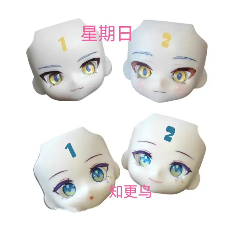 Sunday Robin Ob11 Faceplate Colored Hair Game Ob22 1/12 BJD GSC Wig Handmade Customized Cosplay DIY Doll  Accessories
