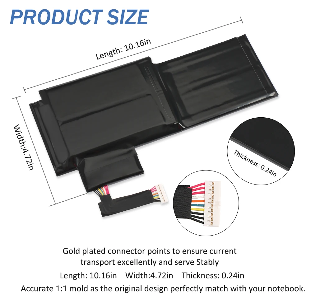 ETESBAY BTY-L76 MSI GS70 MS-1771 MS-1772 MS-1774 2QC-019XCN Medion Erazer X7615 X7613 5400mAh/58.8WH