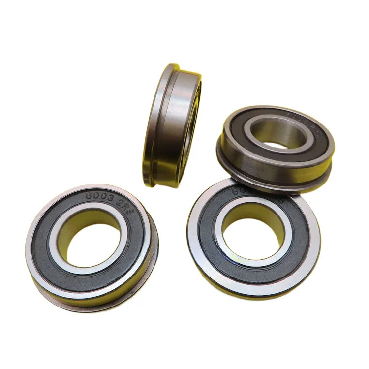1PCS F6003-20-2RS Flange Bearing 20x35x11 12.8mm Deep Groove Ball Bearing for Machinery Instruments High Speed Motors