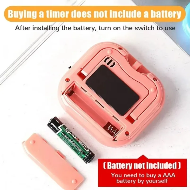 المغناطيسي متعدد الوظائف مؤقت إلكتروني شاشة الكريستال السائل إدارة الانضباط الذاتي الموقت الخبز العد التنازلي التعلم تذكير هدية #3