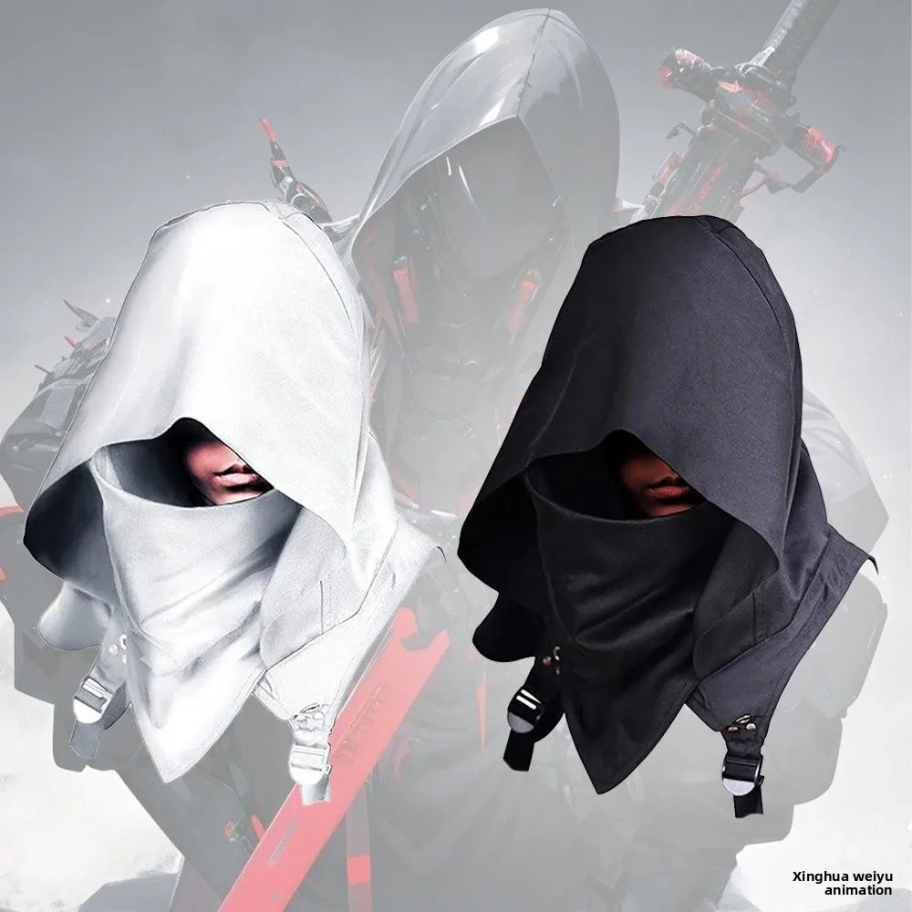 로우인 어쌔신 코스프레 후드 망토 중세 스타일 색상 중간 사이즈 남녀 공용 후드
