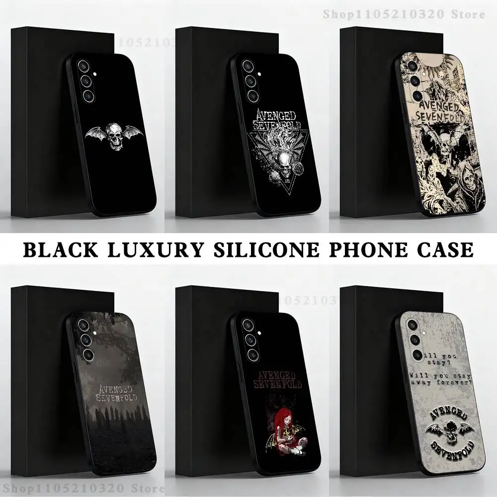 

A-Avenged Sevenfold Phone Case For Samsung S25,S24 Ultra,S20,S30 plus,S22 plus,S23,S30 Ultra 5G Silicone Black Shell
