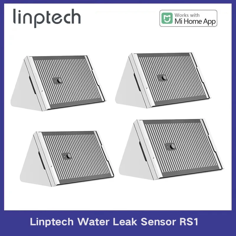 Linptech Bluetooth Water Leak Sensor RS1 Flood & Rain Detector IPX7 Waterproof Smart Home Security Works with Xiaomi Mijia App