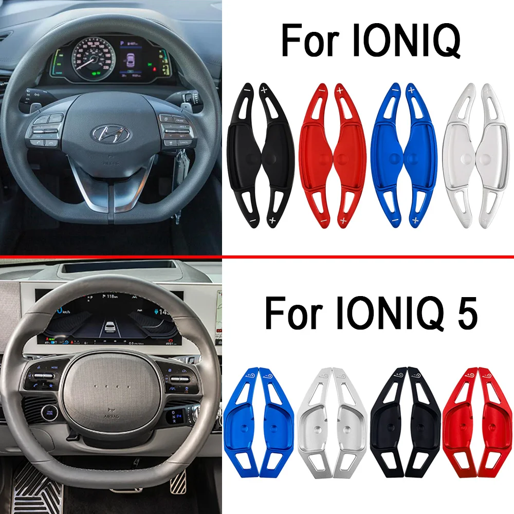 Paddle Shift For Hyundai Ioniq Electric Premium Plug-In Hybrid IONIQ 5 2021 2022 Car Steering Wheel DSG Shifter Extend Stickers