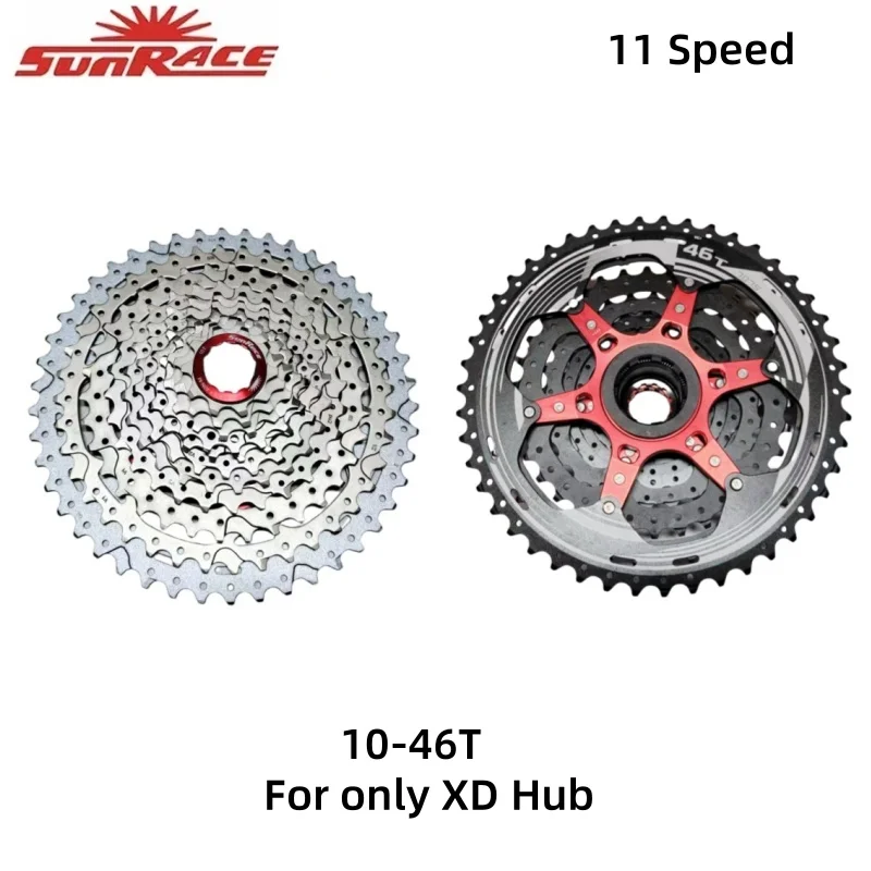 

SunRace 11 Speed Mountain bike flywheel MTB XD Cassette10-46T For only XD Hub