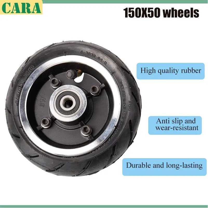 

New 150x50 wheels are made of high-quality rubber and are suitable for small handcart/scooter accessories