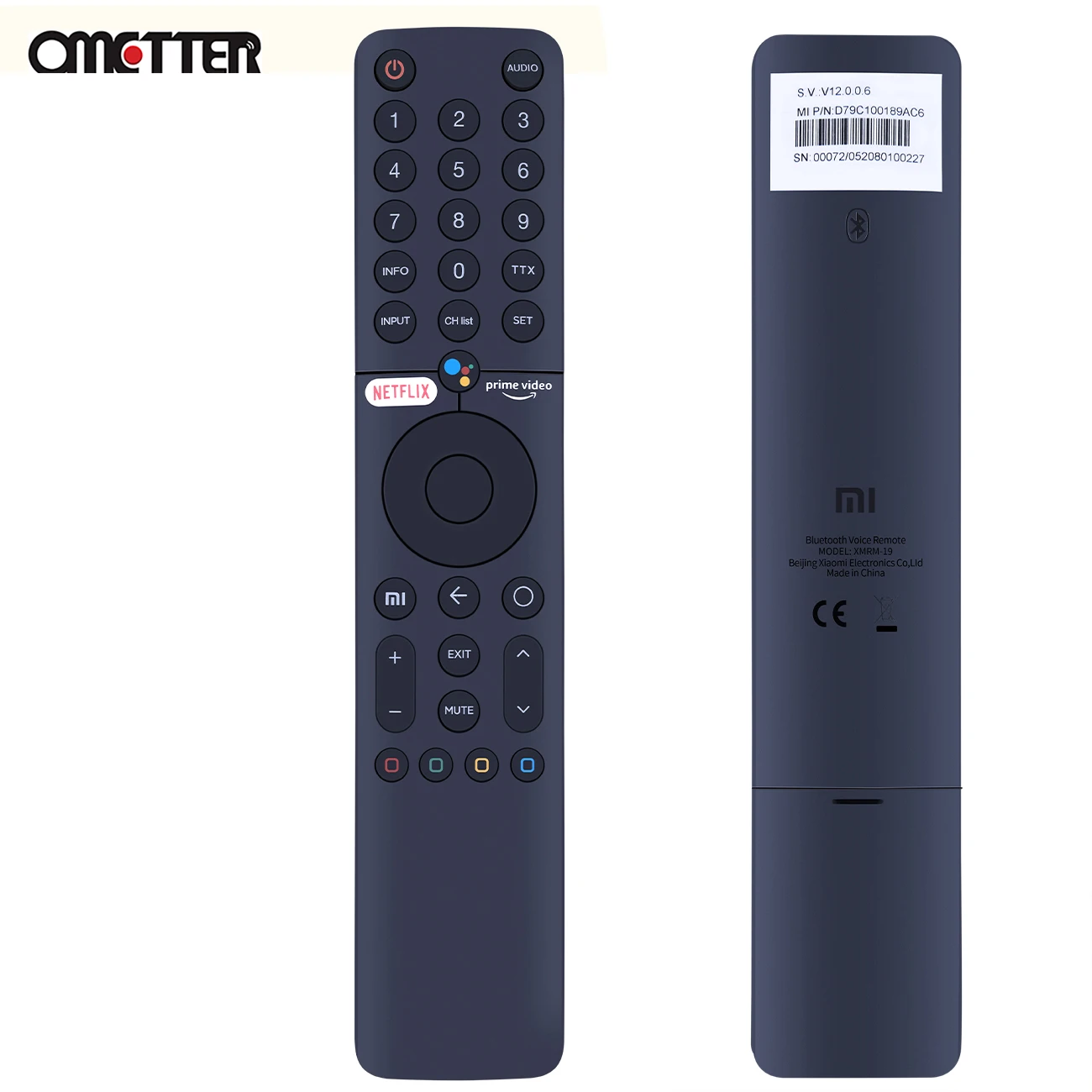 New XMRM-19 360° Bluetooth Voice Remote Control For Xiaomi Android TV MI TV P1 32 43 55 MI TV Q1 75 L32M6-6AEU L75M6-ESG