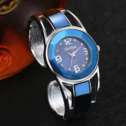 Women Elegant Bracelet Wristwatch Quartz Female Exquisite Bangle Rhinestone Fashion Watches Vintage Female Relojes Mujer Clock