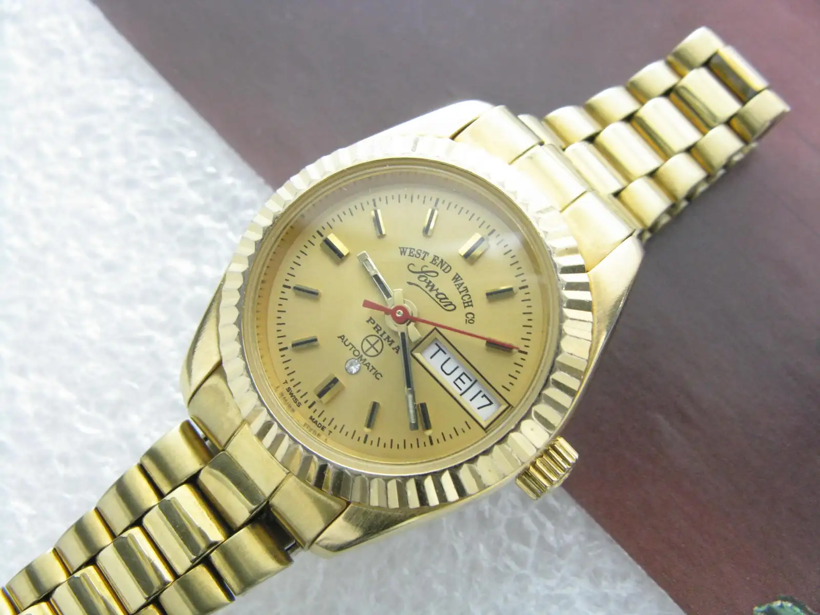 Westend sowar Gold-plating automatic women's watch ETA 2688（second-hand）