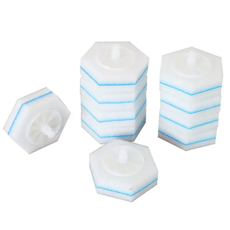 

AEE4-80PCS Disposable Toilet Brush Double Layer Fibre Toilet Brush Refills Cleaning Wand Refills For Clorox