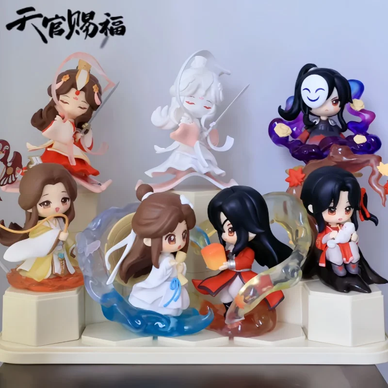 

Новая подлинная анимация благословения Tianguan Danqing Fenghua серии слепая коробка модные игры настольный орнамент коллекция игрушек подарки