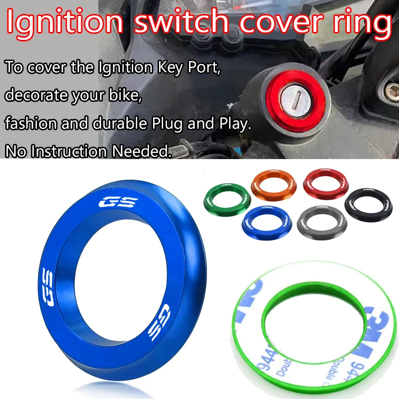 Motorcycle Keyhole Cover Throttle Cover Decorative Ring Key Hole Ring CNC Aluminum FOR YZF YZFR6 YZF-R25 YzFR3 R15 R125