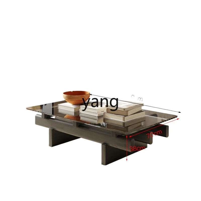 

L'm'm Living Room Home Chinese Style Tea Table Modern Simple Rectangular Glass Tea Table