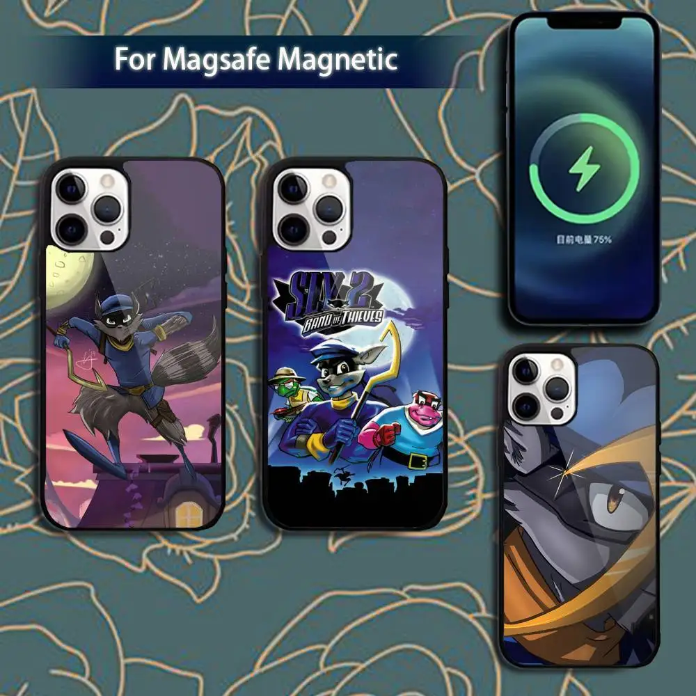 

Cartoon S-Sly C-Cooper Phone Case For iPhone 17,16,15,14,13,12,11,Pro,Max,Plus,Mini,Magsafe,Magnetic Wireless Charging Case