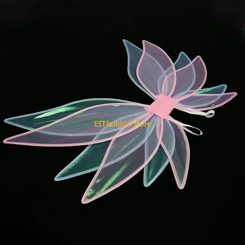 Y5GC Girls Fairy Wing สำหรับเด็ก Birthay ปาร์ตี้ฮาโลวีนแต่งตัว