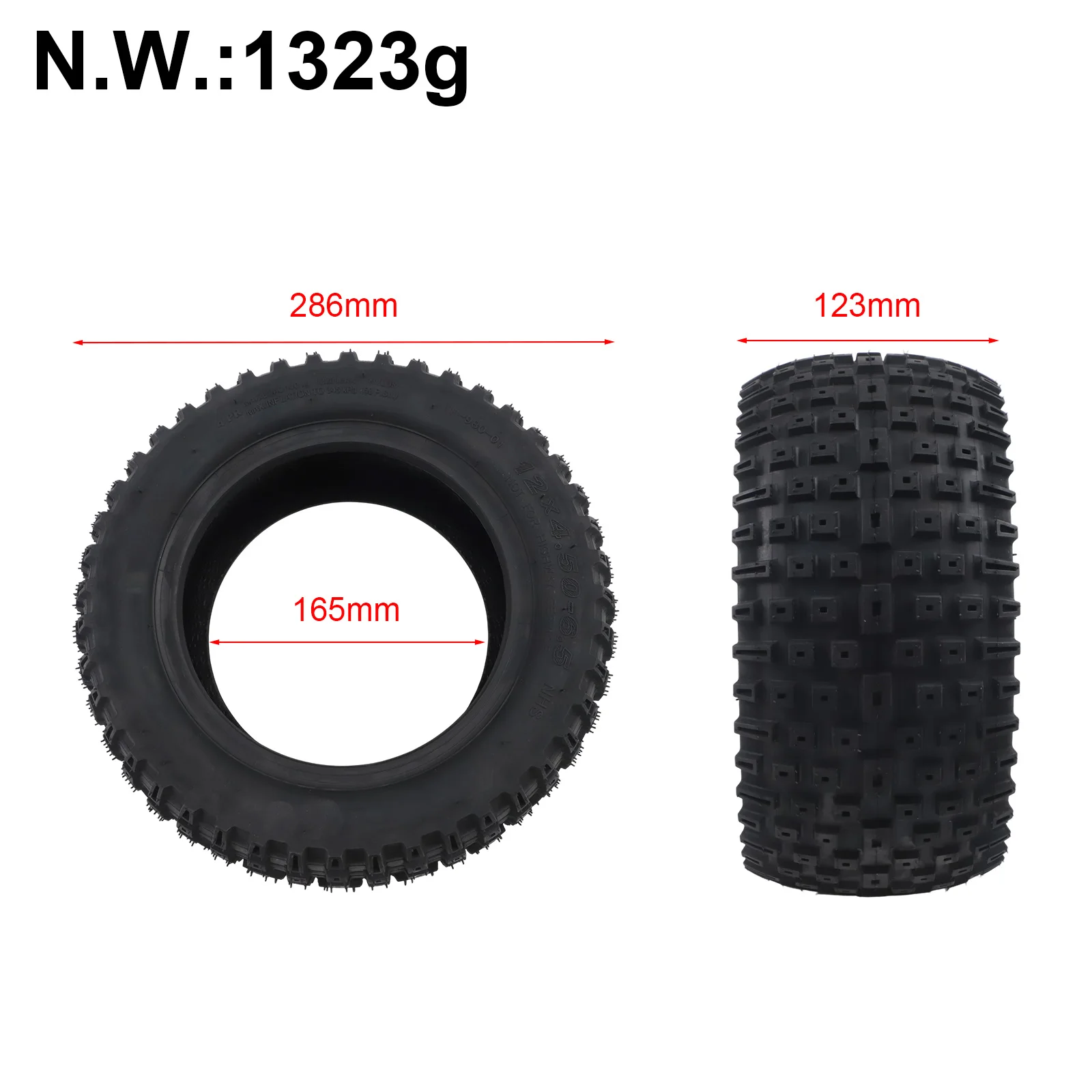 Electric Scooter Electric Scooter Tire Not Easily Damaged Rubber Construction Special Grip Lines For Replacement