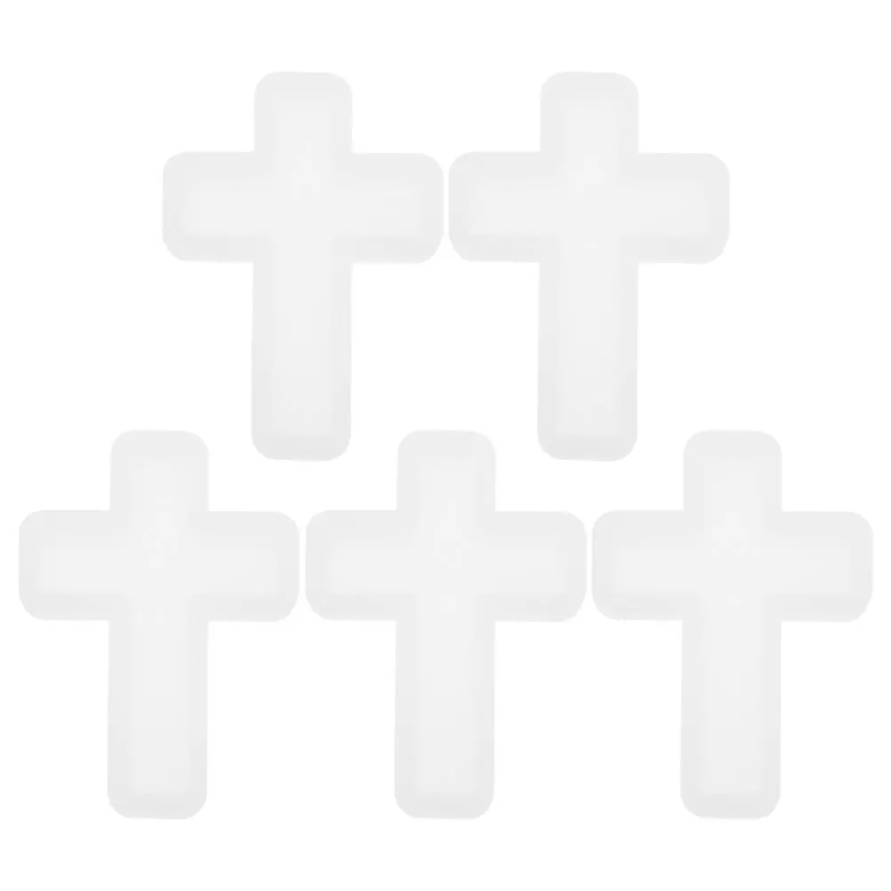 

5pcs Cross Pendant Silicone Mold for Resin Jewelry Making Crafts Easy Demold Durable Necklace Pendant DIY Supplies