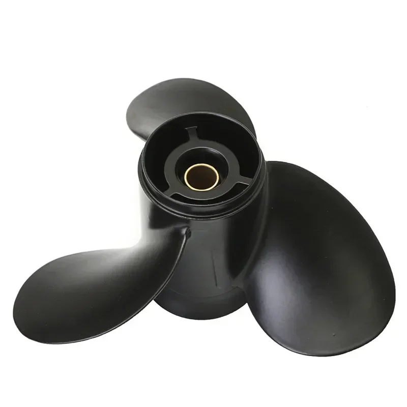 3 Blades 8 Spline Tooth R Rotation Aluminium alloy Black Outboard Propeller 48-828156A12 For Mercury 6-15HP 9