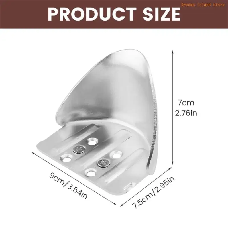 2PCS ตัวยึดส้นเท้าโลหะปรับได้พร้อมอุปกรณ์เสริมสำหรับการก่อสร้างที่ปลอดภัย HX6C