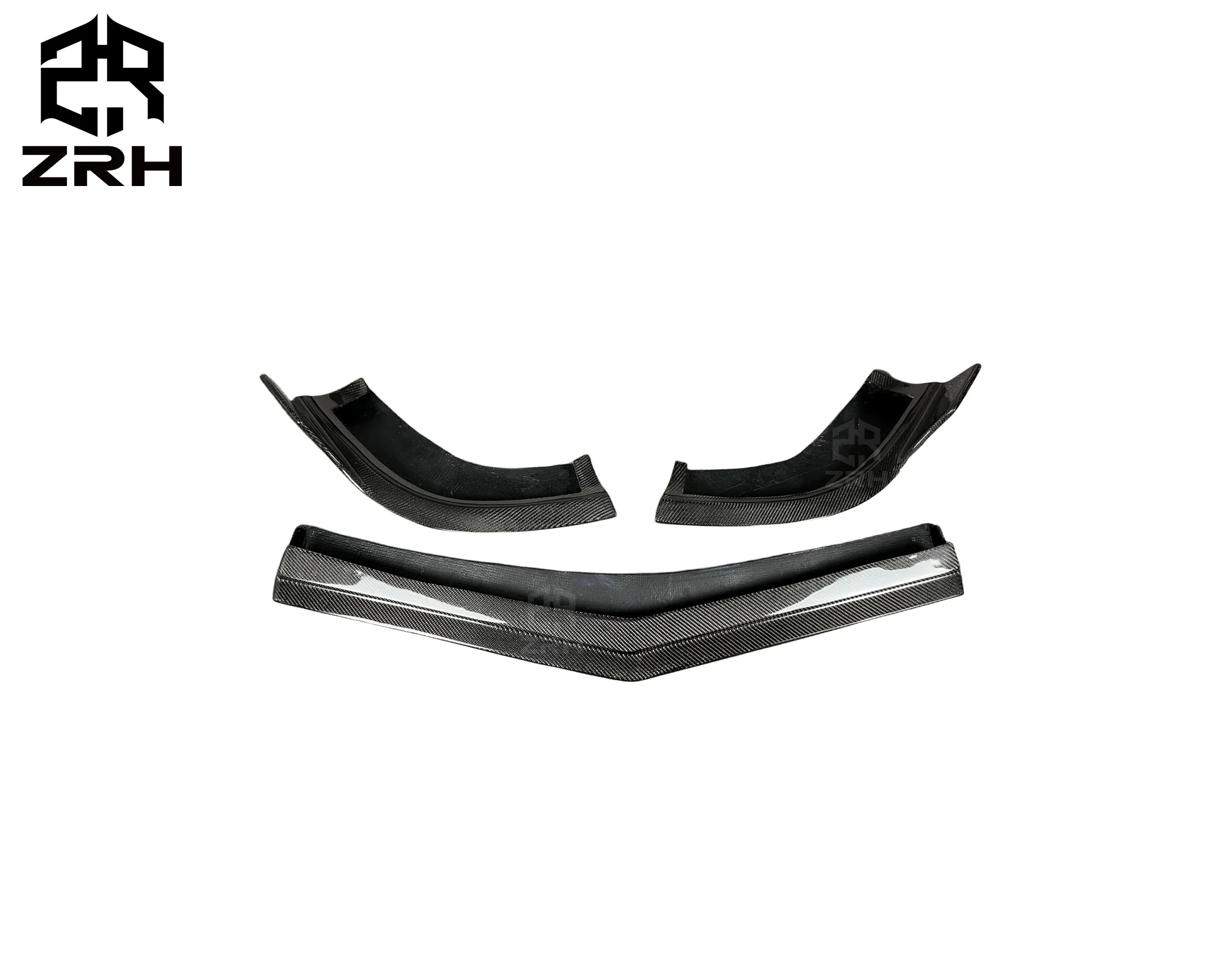 R Style Carbon Fiber Front Bumper Spoiler Lip For Mercedes Benz CLS W218 2012-2014 Carbon Fiber Front lip