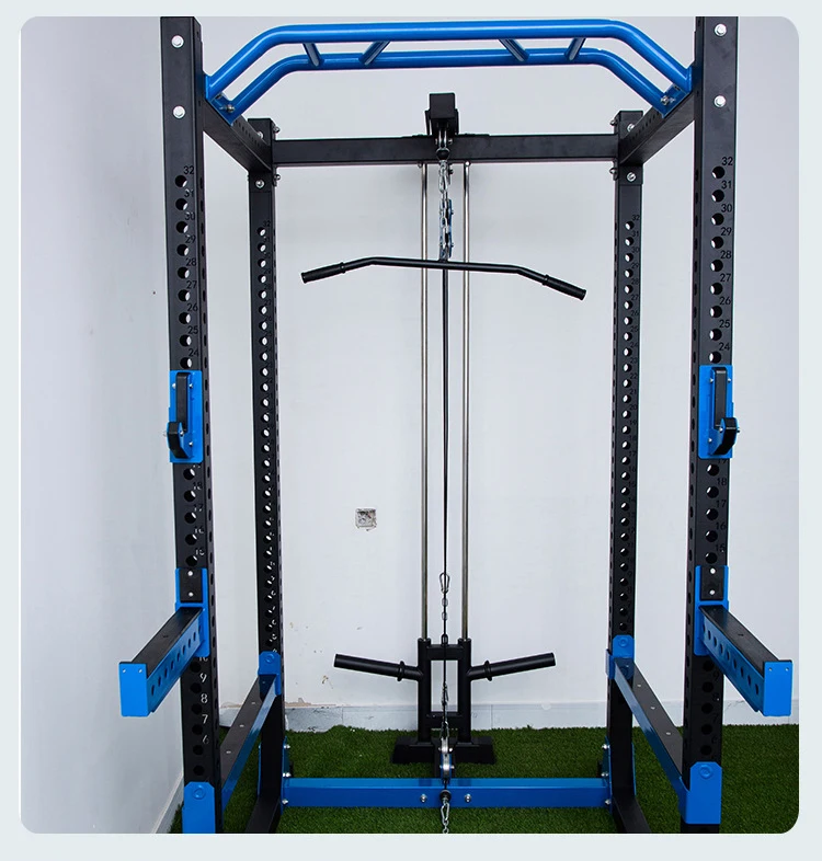 Multifunctional Gym Foldable Squat Frame Smith Machine Power Supply Rack Used for Strength Training Metal Equipment Type Bench