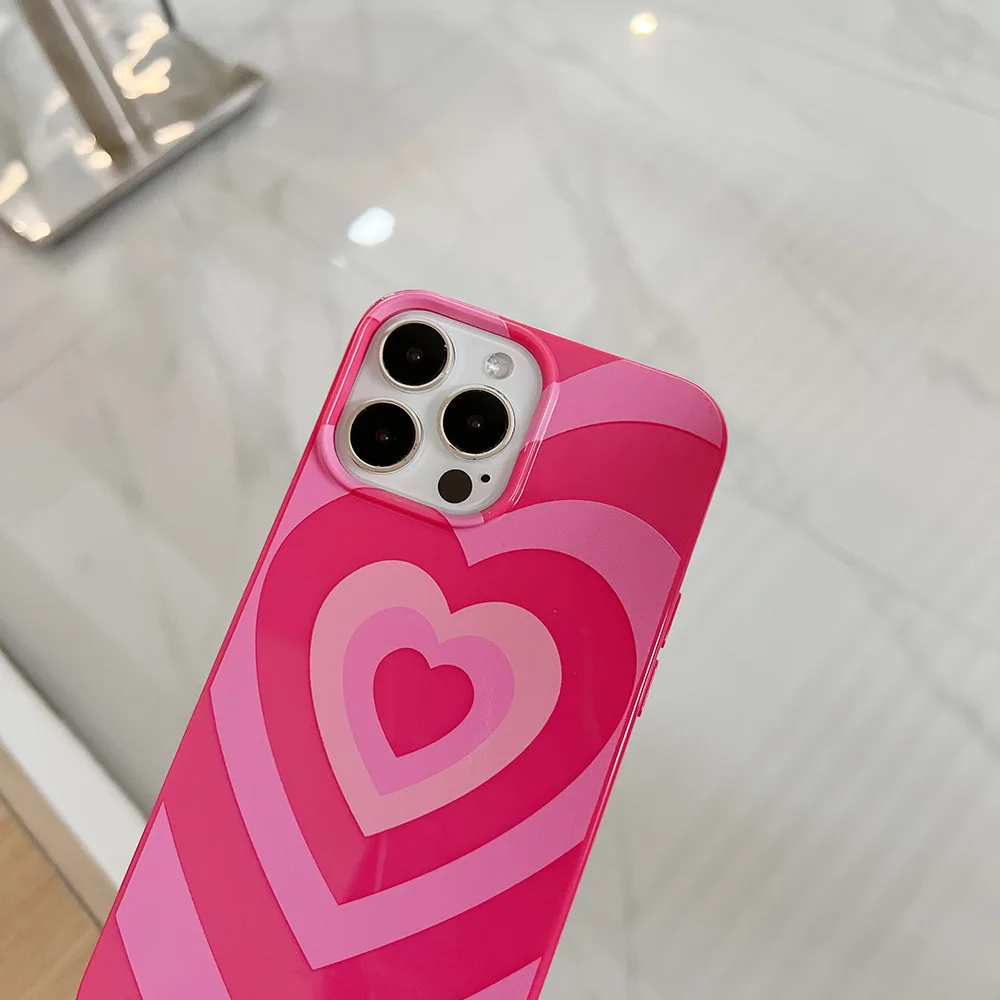 Funda de teléfono móvil con amor de pareja para iPhone14pro Max 15Pro 13 12 11Pro max XS X ins dulce chica guay amor funda protectora exclusiva