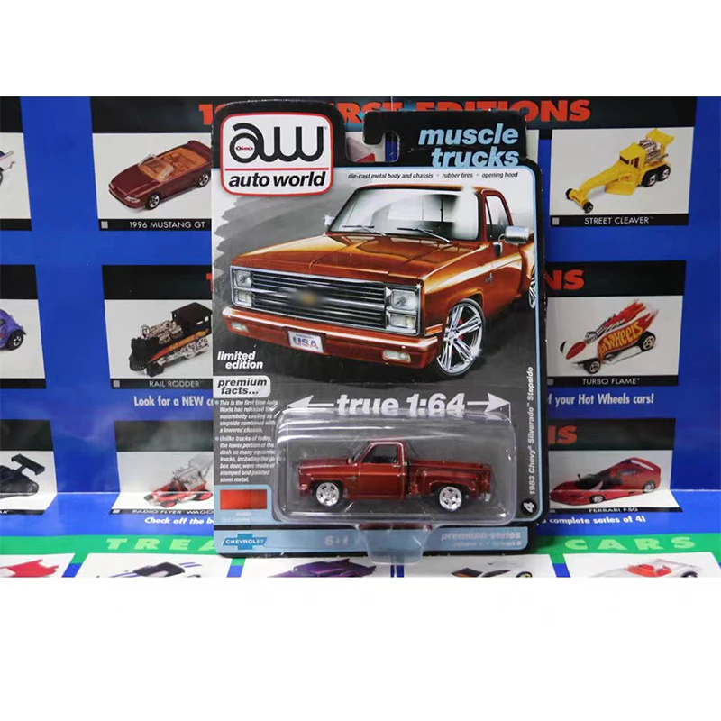 Auto World AW 1/64 Proportion New Style Challenger Rallye Shelby Series Diecast Model  Alloy Car Child Christmas Gift