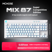 Mchose Mix 87 Super Competitive Edition Magnetic Axis Game Mechanical Keyboard Customized Full Key Hot Plug Dual Drive Keyboards