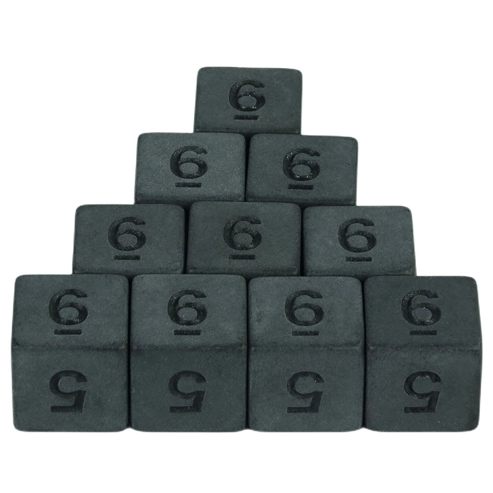 10pcs Black Matte Dice Set Multi Sides D4-D20  Polyhedron Games Dice for DND Board Game Digital Dice