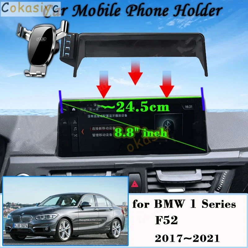 

Car Mobile Phone Holder for BMW 1 Series F52 2017~2021 2018 2019 Car Mount GPS Bracket Smartphone Gravity Stand Auto Accessories
