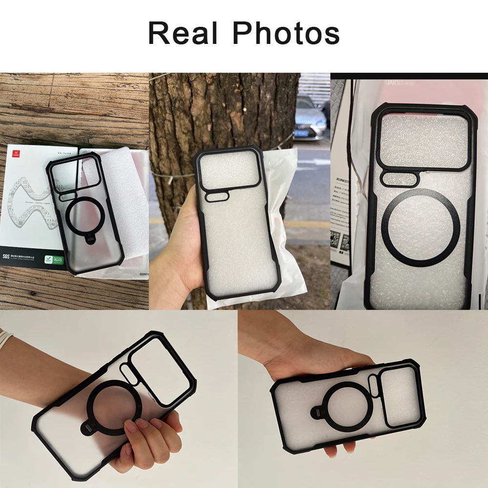 Xundd pour Xiaomi 17 Mi 17 Pro Max étui, Airbag Anti-chute, Anti-empreintes digitales, dos mat Transparent acrylique + coque TPU protection de caméra