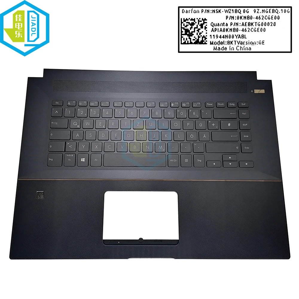 

German Backlight Keyboard Palmrest Top Case For Asus ProArt StudioBook Pro 17 W700 W700G W700GV Blue Keycaps New 0KNB0-462CGE00