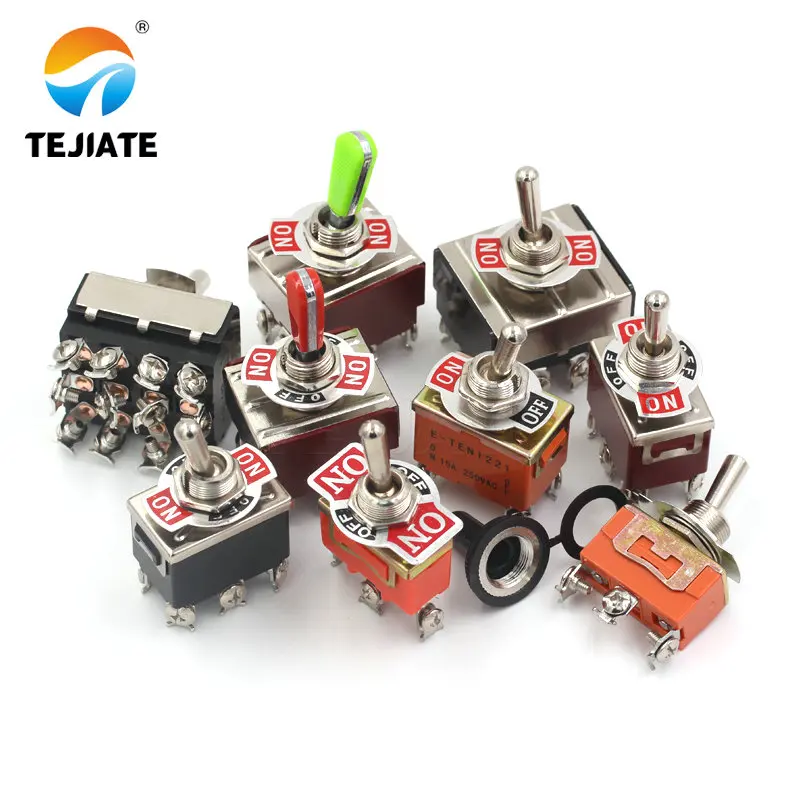 1pcs Rocker switch button switch shaking head power switch 2 3 6 feet 2 3 gears E-TEN1021 1322 1321